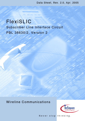 PBL38630/2SO Datasheet PDF Infineon Technologies