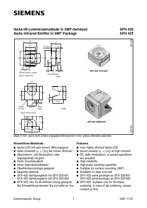 SFH420 Datasheet PDF Infineon Technologies