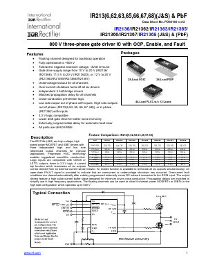 IR21362 Datasheet PDF Infineon Technologies