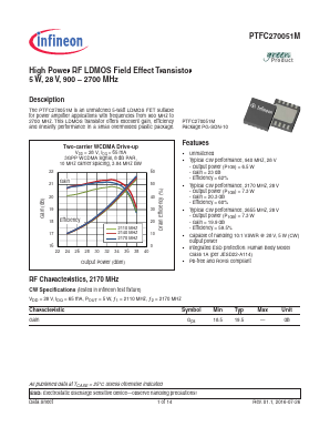 PTFC270051M Datasheet PDF Infineon Technologies
