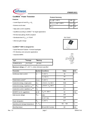 9R120C Datasheet PDF Infineon Technologies