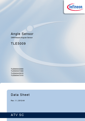 TLE5009-E2010 Datasheet PDF Infineon Technologies