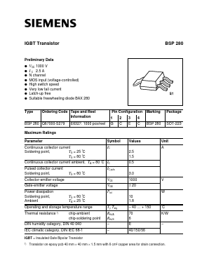 Q67000-S279 Datasheet PDF Infineon Technologies