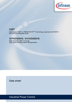 IKW40N65H5 Datasheet PDF Infineon Technologies