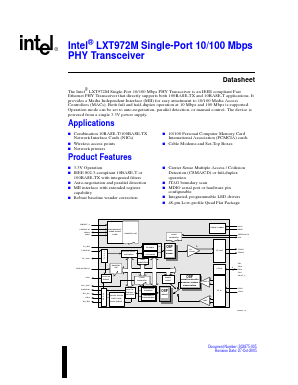 WJLXT972MLC.A4 Datasheet PDF Intel