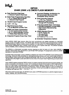 TE28F020-80 Datasheet PDF Intel