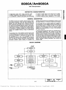 AM9080A-1PIB Datasheet PDF Intel
