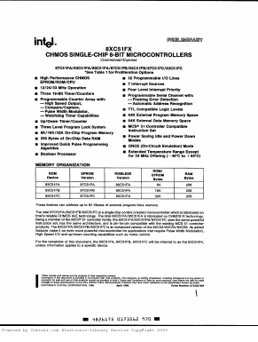 S83C51FC-24 Datasheet PDF Intel
