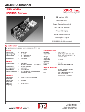 IFC350-41 Datasheet PDF International Power DC Power Supplies