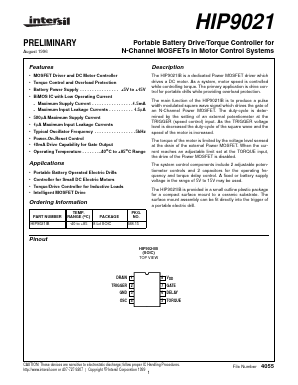 HIP9021IB Datasheet PDF Intersil