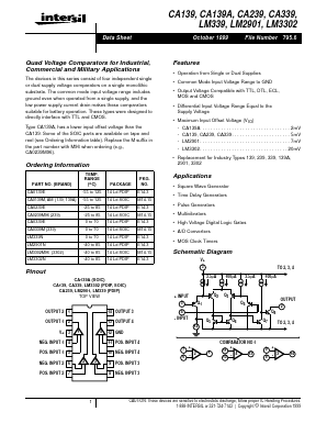 CA0239M96 Datasheet PDF Intersil