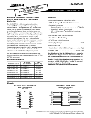 HS1-508ARH/PROTO Datasheet PDF Intersil