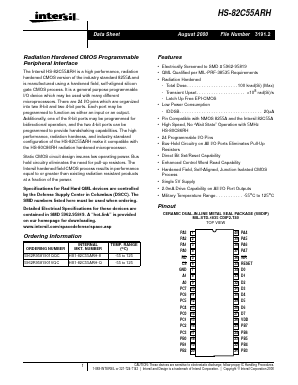 HS-82C55ARH Datasheet PDF Intersil