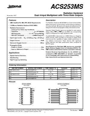 5962F9800701VXC Datasheet PDF Intersil
