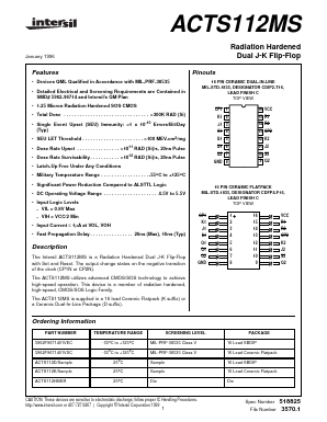 ACTS112K Datasheet PDF Intersil
