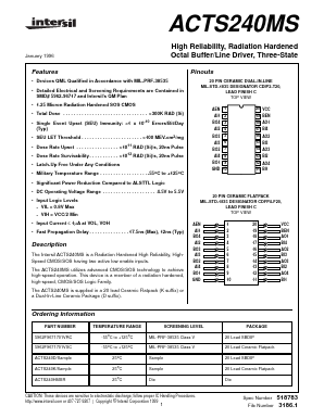 ACTS240D Datasheet PDF Intersil