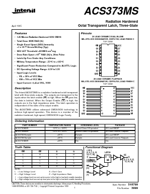 ACS373D/SAMPLE Datasheet PDF Intersil