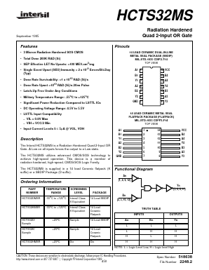 HCTS32K Datasheet PDF Intersil