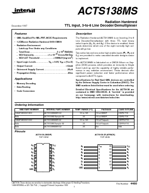 ACTS138D Datasheet PDF Intersil
