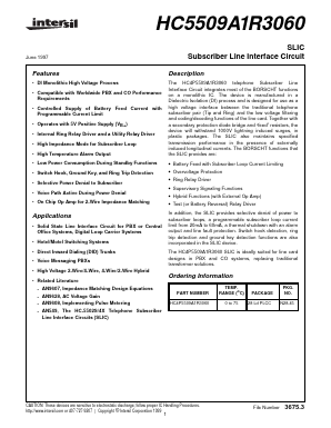 HC5509A1R3060 Datasheet PDF Intersil