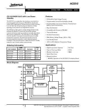 HC5515 Datasheet PDF Intersil
