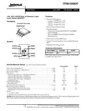 86130 Datasheet PDF Intersil