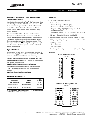 ACTS573T Datasheet PDF Intersil