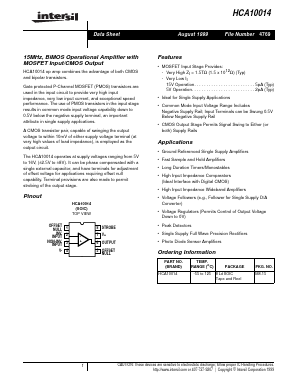 HCA10014 Datasheet PDF Intersil