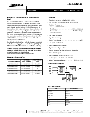 5962R9581801VJC Datasheet PDF Intersil