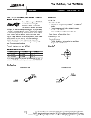 HUF75321D3T Datasheet PDF Intersil