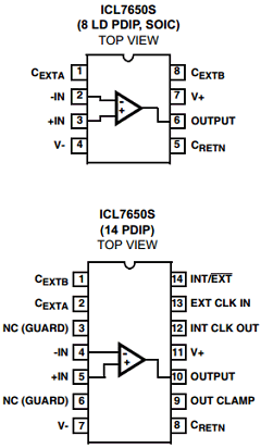 ICL7650SCBA-1T Datasheet PDF Intersil