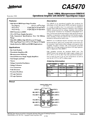 CA5470E Datasheet PDF Intersil