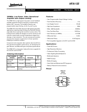 H1135I Datasheet PDF Intersil