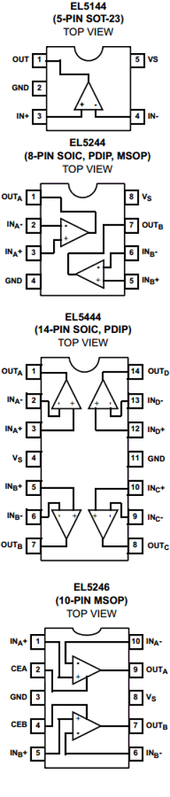 EL5246CS-T13 Datasheet PDF Intersil