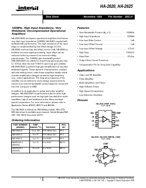 HA-2626 Datasheet PDF Intersil