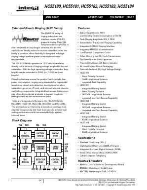 HC55182CIM Datasheet PDF Intersil
