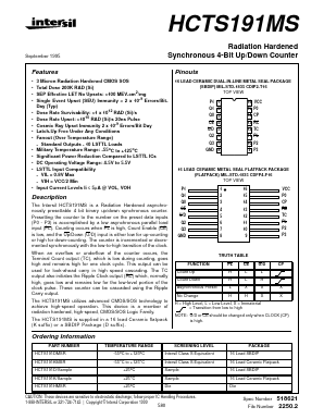 HCTS191K Datasheet PDF Intersil