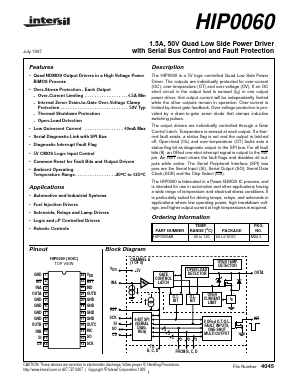 HIP0060 Datasheet PDF Intersil