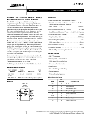H1113I Datasheet PDF Intersil