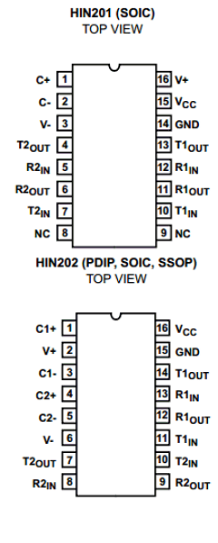 HIN205CP-T Datasheet PDF Intersil
