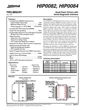 HIP0084 Datasheet PDF Intersil