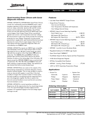 HIP0081AS1 Datasheet PDF Intersil