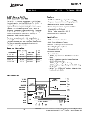 HC55171IB Datasheet PDF Intersil