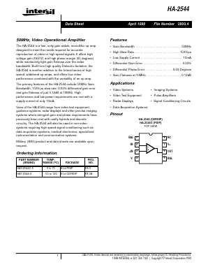HA-2544 Datasheet PDF Intersil