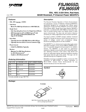 FSJ9055D3 Datasheet PDF Intersil