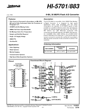 HI-5701883 Datasheet PDF Intersil