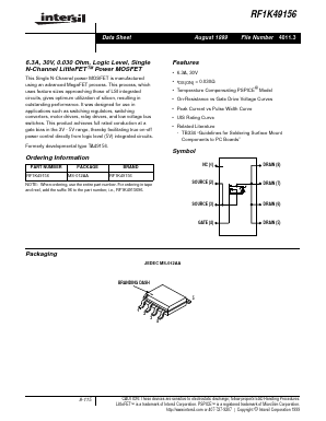 RF1K49156 Datasheet PDF Intersil