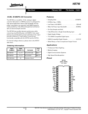 HI5746KCB Datasheet PDF Intersil