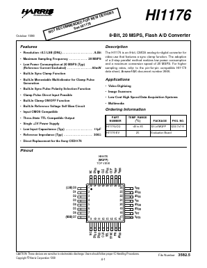 HI1176-EV Datasheet PDF Intersil