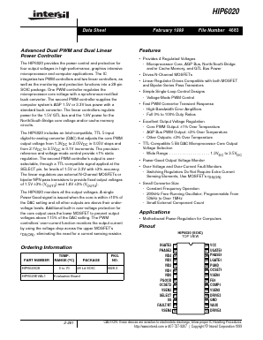 HIP6020 Datasheet PDF Intersil